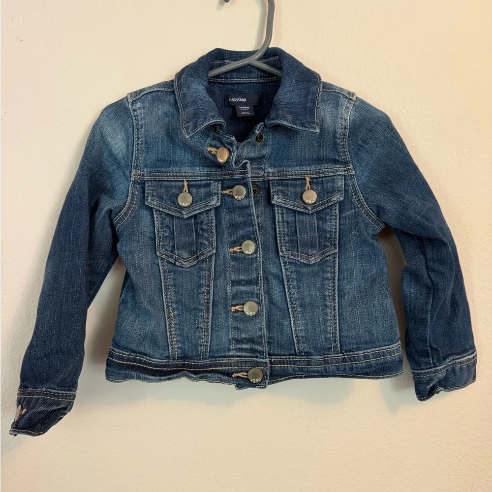 GAP Girls' Blue Denim Jacket - Classic Trucker Style